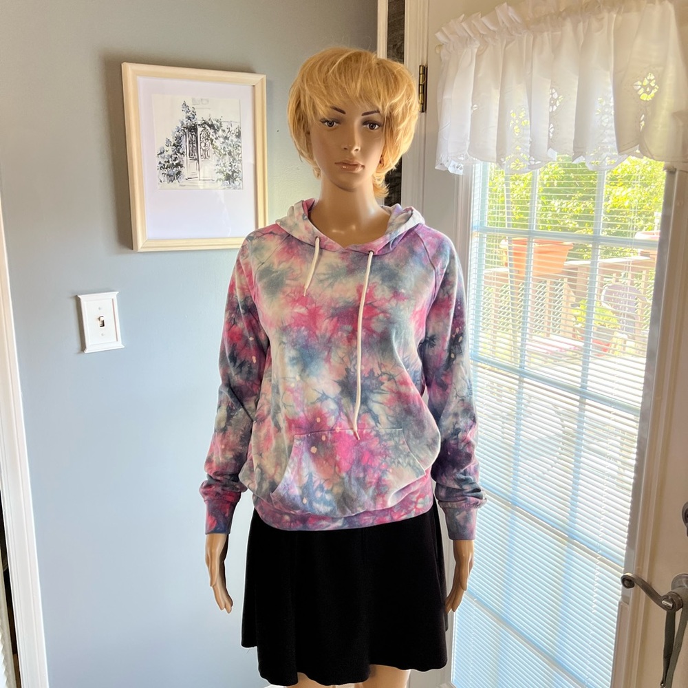 Zine Tye Dye Hoodie Sweatshirt‎ SZ MED
